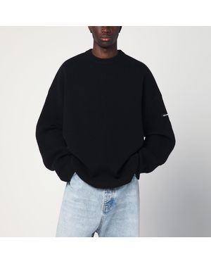 Balenciaga Wool Knit Jumper - Black