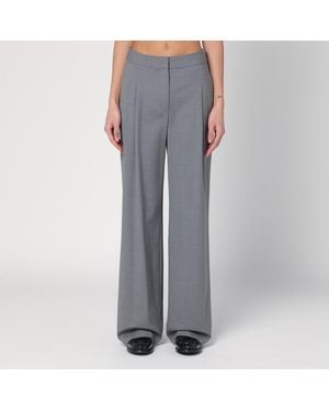 Loulou de Saison Wide Wool Pants - Gray
