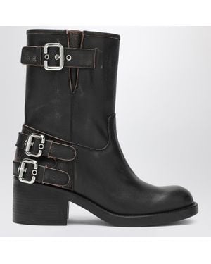 Chloé Dakota Biker-Style Boots - Black