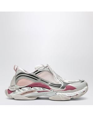 Balenciaga Triple S.2 Gradient Sneakers Aus Violettem Farbverlauf-Polyurethan - Weiß