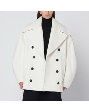 Jacquemus Wool Double-breasted Coat - White