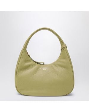 Prada Borsa hobo piccola in pelle color pistacchio - Verde