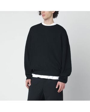Fear Of God Waffle-knit Sweatshirt - Black