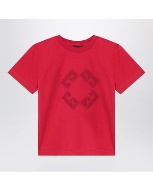 Givenchy Bordeaux T-shirt With Embroidered Logo