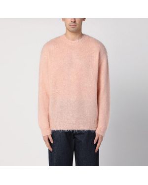 AURALEE Maglione rosa in mohair e lana