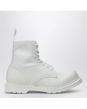 MM6 by Maison Martin Margiela Botte À Lacets Blanche Mm6 X Dr. Martens