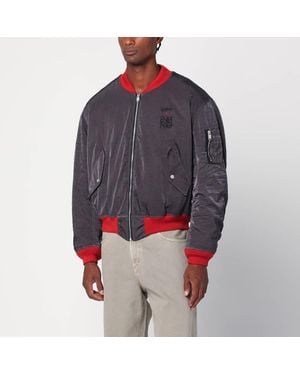Enfants Riches Deprimes Bomber Erotica/Rouge En Nylon - Gris