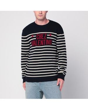 Valentino Pullover Mit Jacquardmuster Chez - Schwarz