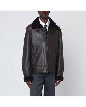 Salvatore Santoro Dark Leather Jacket - Black