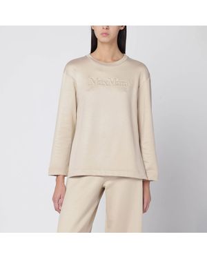 Max Mara Sweatshirt En Mélange De Soie - Neutre