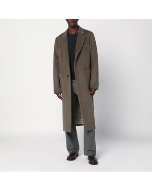Our Legacy Cappotto color muschio in misto lana - Marrone