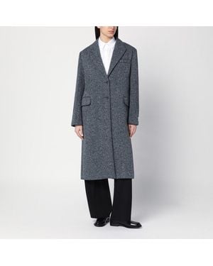 Calvin Klein Cappotto monopetto in misto lana - Grigio