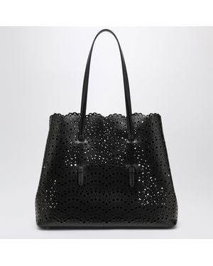 Alaïa Mina 37 Leather Tote Bag - Black