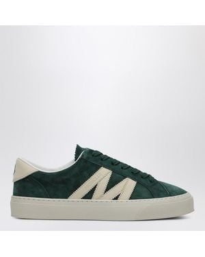 Moncler Sneaker monaco2 in pelle scamosciata - Verde