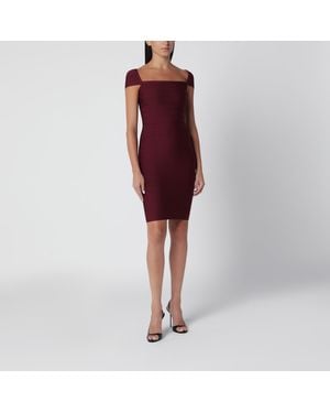 ROTATE BIRGER CHRISTENSEN Fitted Midi Dress - Red