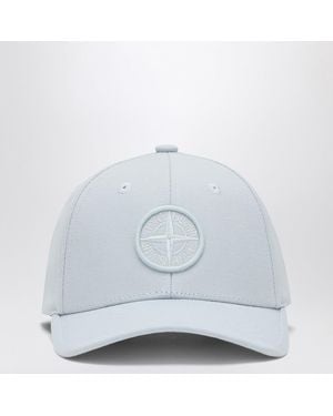 Stone Island Light Hat With Compass Logo - White
