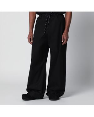 Balenciaga Cotton Twill Chino Trousers - Black
