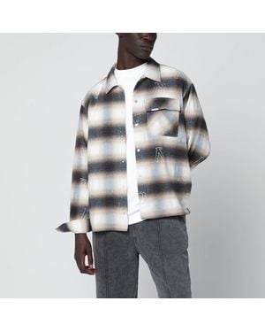 Represent Milkcolored Flannel Checked Shirt - Multicolor