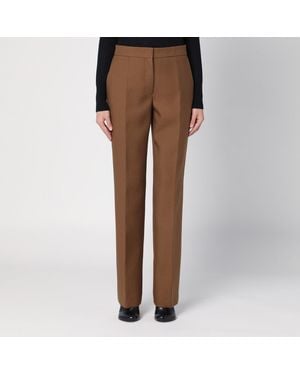 Jil Sander Wool Trousers - Brown