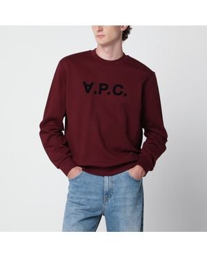 A.P.C. Standard Grand Vpc Cotton Sweatshirt - Red