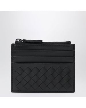 Bottega Veneta Zip Card Case - Black