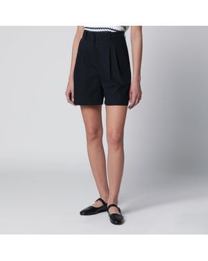 DUNST Cotton-Blend Bermuda Shorts - Blue