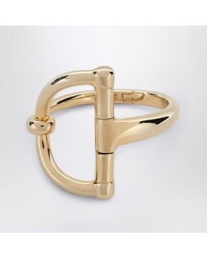 Gucci Bracelet Doré Avec Demi-Mors - Métallisé