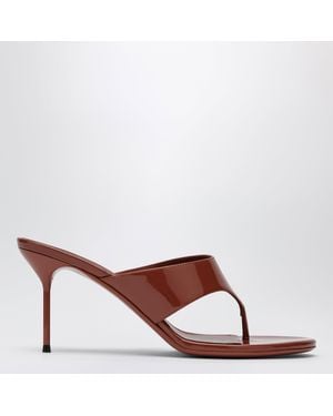 Paris Texas Lidia T-strap Sandals Desert Rose - Brown