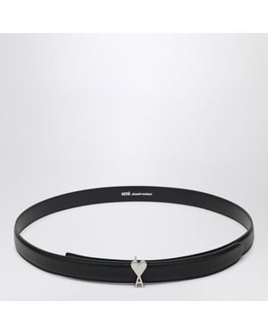 Ami Paris Ami De Caur Belt - Black