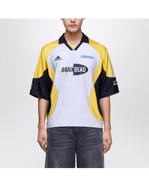 adidas x Brain Dead Football T-Shirt Metallic - Blue