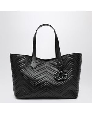 Gucci Mittelgroße Gg-Marmont-Shopping-Bag - Schwarz