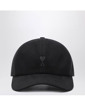 Ami Paris Casquette Ami De Coeur Noire