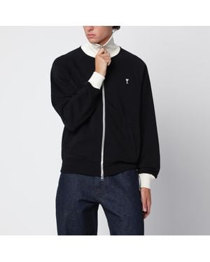 Ami Paris Sweat Ami De Caur Noir En Coton