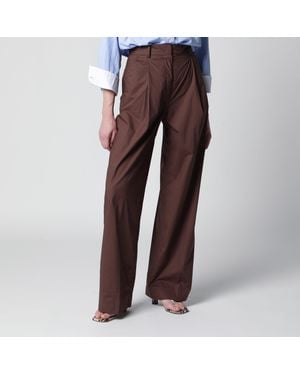 Thelatest Cotton Pants - Brown