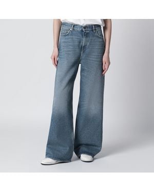 Golden Goose Washed Wide-Leg Jeans - Blue