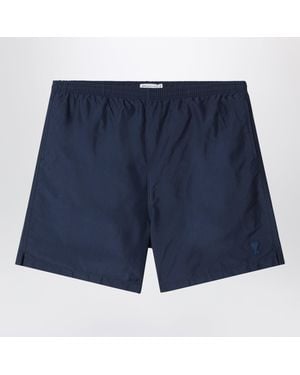 Ami Paris Ami De Coeur Short Swim Shorts - Blue