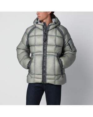 C.P. Company Hooded Flint Nylon Down Jacket - Grey