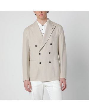Tagliatore Doublebreasted Cotton Jacket - Natural