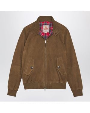 Baracuta G9 Jacke Aus Wildleder Dark - Braun