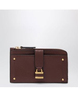 Chloé Paddington Small Coin Purse With Card Slots - Brown