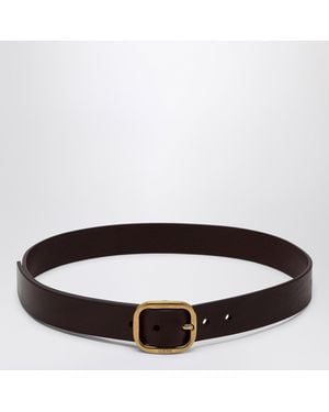 Loewe Dark Leather Belt - Brown