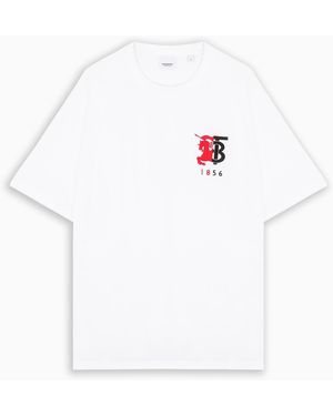 Burberry White Tb 1856 T-shirt
