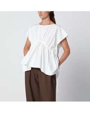 Weekend by Maxmara Cotton Poplin Blouse - White