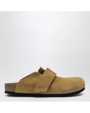 Birkenstock Loma Suede Leather Clogs - Brown