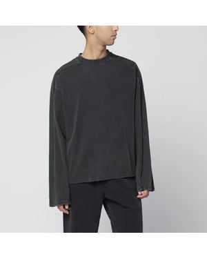 Entire studios Washed Long-Sleeve Top - Black