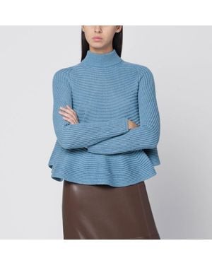 Sportmax Baby-Doll Knit Top - Blue