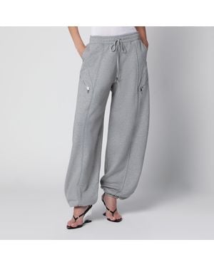 The Attico Long Jogger Pants - Gray