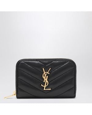 Saint Laurent Portefeuille Cassandre Matelassé - Noir