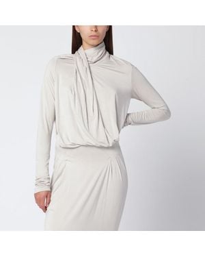 Entire studios Ivory Draped Top - Grey