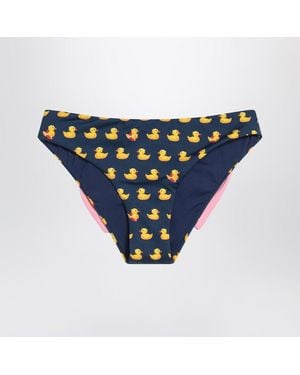 Mc2 Saint Barth Madame Slip With Ducklings - Blue